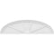 Ekena Millwork Elliptical 4 Spoke Architectural Grade PVC Pediment, 52"W x 14"H x 2"P PEDPS052X140ELL04 - alternate 2